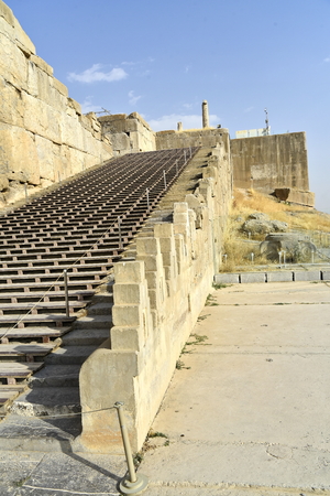 Persepolis, capital of the Achaemenid Empire, Shiraz, Fars, Iran, June 24, 2019, The entrance of Persepolis areaのeditorial素材