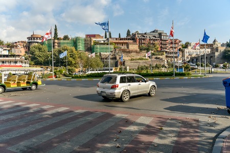 Tbilisi, Republic of Georgia, Tbilisi Flea Market or Dry Bridge Bazaar, October 21, 2019, There is a mesmerising assortment of antiques, jewellery, paints, metals items and bric-a-brac on saleのeditorial素材