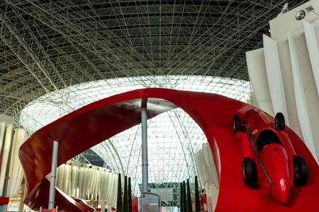 The Ferrari World Building, December 02, 2019, Abu Dhabi, United Arab Emiratesのeditorial素材