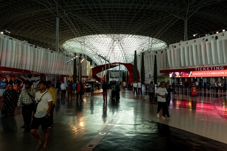 The Ferrari World Building, December 02, 2019, Abu Dhabi, United Arab Emiratesのeditorial素材