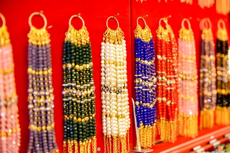 Handicraft Eastern style at store, in Global Village, Dubai, United Arab Emiratesのeditorial素材