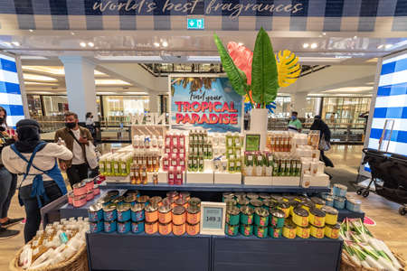 Dubai, United Arab Emirates â€“ May 12, 2021, the Bath & Body Works retails shop at Mall of...
