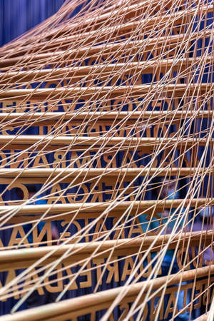 Dubai, United Arab Emirates â March 22, 2022, Dubai International Expo 2020, Inside the Philippines Pavilion designのeditorial素材