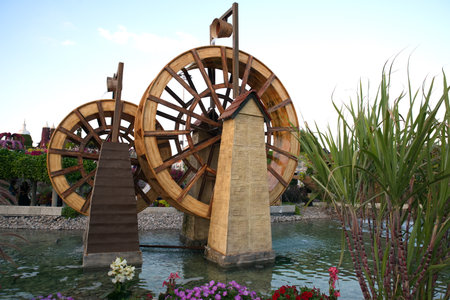 Dubai, United Arab Emirates, December 11, 2022, Dubai Miracle Garden located in the district of Dubailand is one of a kind in the region and the world for such a unique display and extravagant outdoor recreational destination visited by lot of people in wのeditorial素材