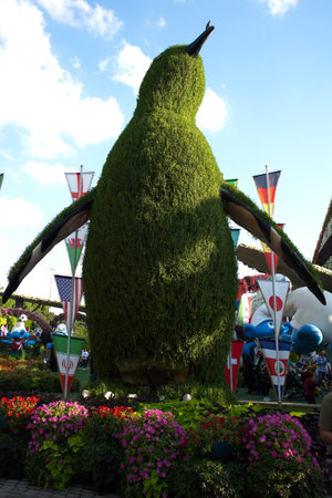 Dubai, United Arab Emirates, December 11, 2022, Dubai Miracle Garden located in the district of Dubailand is one of a kind in the region and the world for such a unique display and extravagant outdoor recreational destination visited by lot of people in wのeditorial素材