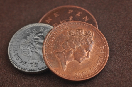 1 Penny - Elizabeth II Queenの写真素材