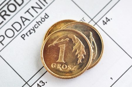 Polish income tax の写真素材
