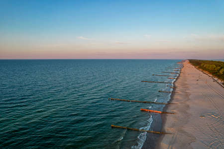 Hel Peninsula, Poland. 35-km-long sandbar peninsula in northern Poland.の写真素材