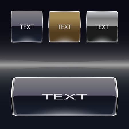 Glass vector  in three colors for the Internet.のイラスト素材