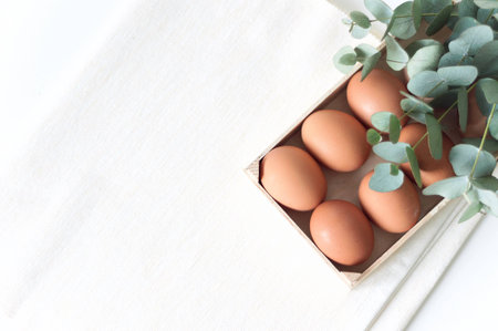 Minimal Easter compositionの写真素材