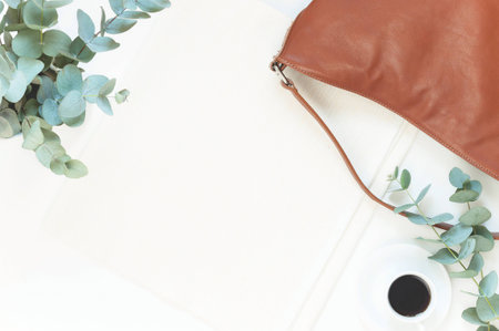 Natural color elegant flat layの写真素材