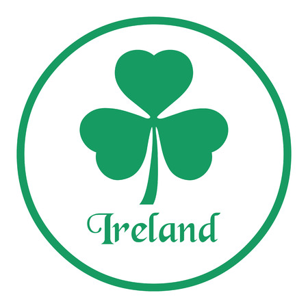 Floral emblem of Ireland, Shamrockのイラスト素材