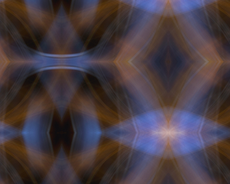 Colorful lights painting kaleidoscope patternの写真素材