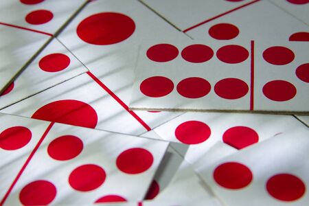 A set of Domino playing card pictureの写真素材