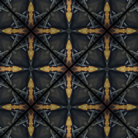 Unique and colorful  Illustration kaleidoscope patternの写真素材