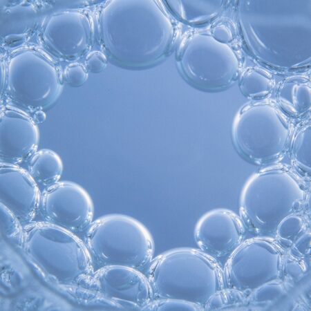 Macro shots soapy water bubbles close-upの写真素材