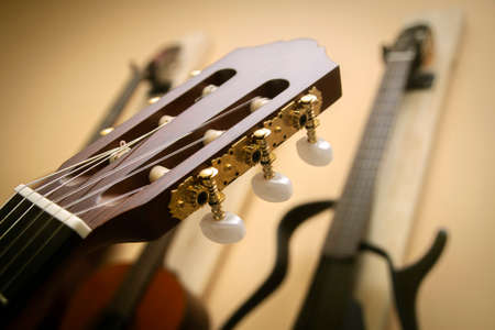 Close-up guitar music instrumentの写真素材