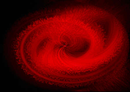 Abstract creative twirling fractal fantasy extrude pattern of the light curve styleの写真素材