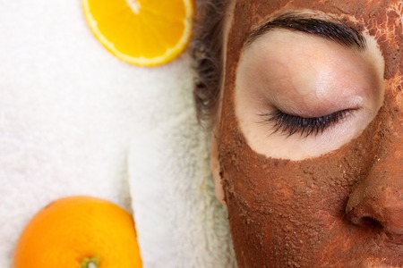 Natural homemade fruit facial masks. Fresh fruitの写真素材