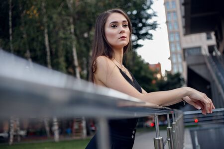 business and people concept - Modern business woman in the office with copy spaceの写真素材