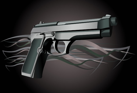 Gun.Vector. Without mesh.のイラスト素材