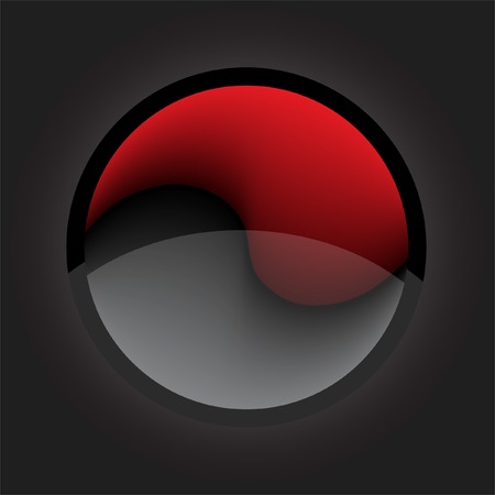 East red-black symbol. A vector. Without mesh.のイラスト素材