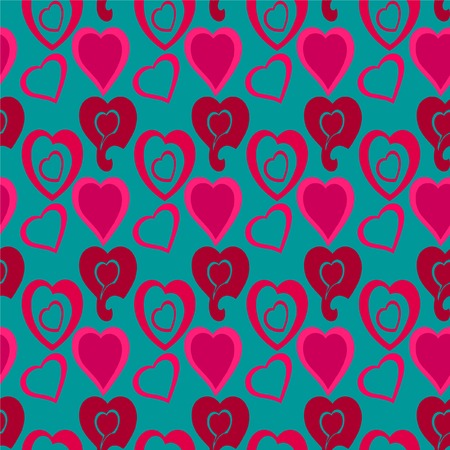 Background with hearts. A vector. Without Mesh. Seamless.