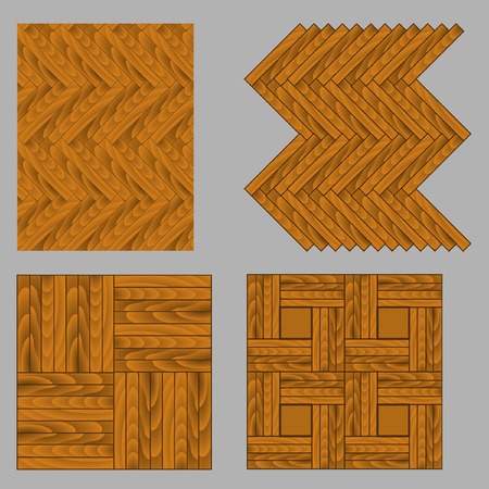 Seamless wooden parquet. Vector.Without mesh.のイラスト素材