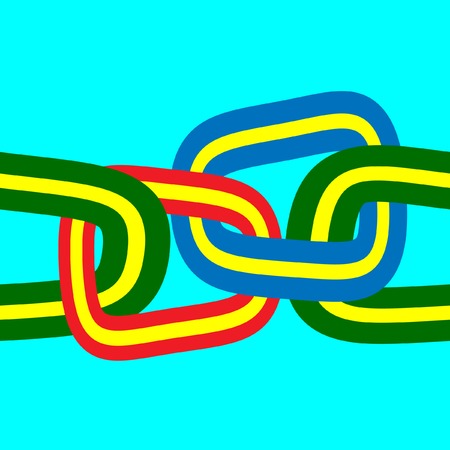 Seamless chain. A background. A vector. Without mesh.のイラスト素材