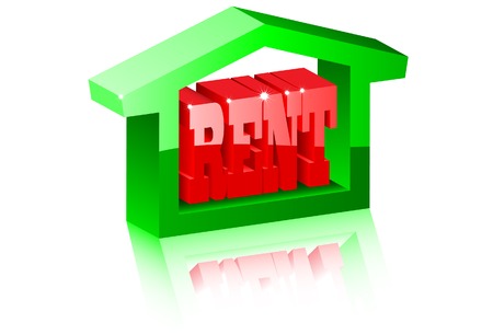 Rent symbol. A vector. Without mesh.のイラスト素材