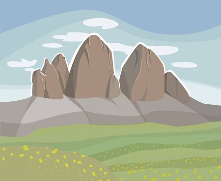International Mountain Day, vector imageのイラスト素材