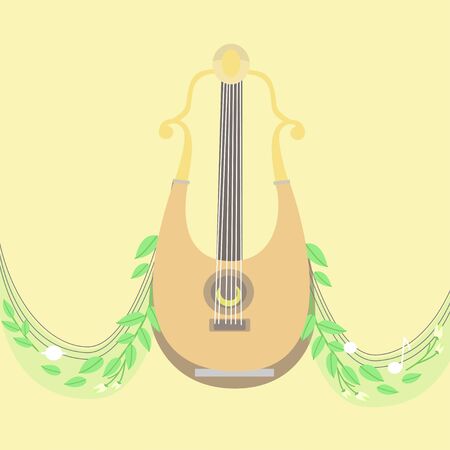 Musical instrument. Vector isolated objects