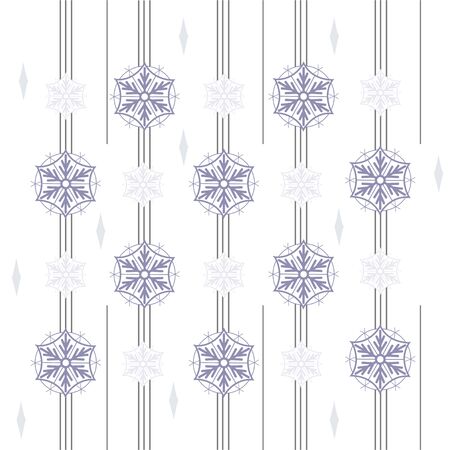 Snowflakes, winter background, Christmas pattern, vector imageのイラスト素材