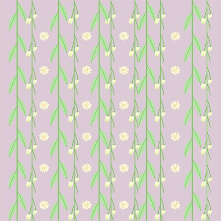green stylized leaf pattern. Vector image, leaf background patternのイラスト素材