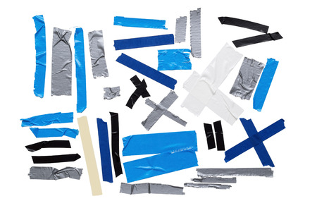 Colorful Tape Samples On Whiteの写真素材