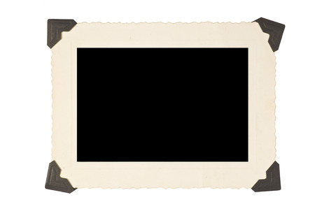Picture Frame With Photo Cornersの写真素材