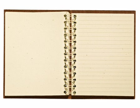 Brown Leather Journal With Blank Recycled Pagesの写真素材