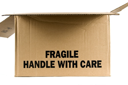 Fragile Brown Box  Opened