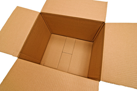 Empty Box Shot On Angleの写真素材