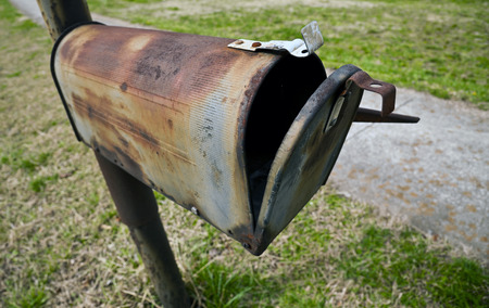Rusty Old Mailboxの写真素材