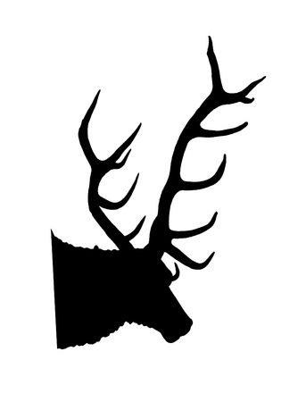 Stag Silhouetteの写真素材