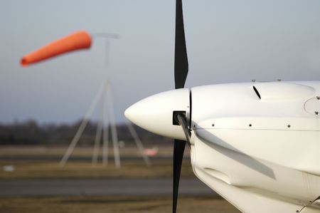 Wind sock and propellerの写真素材