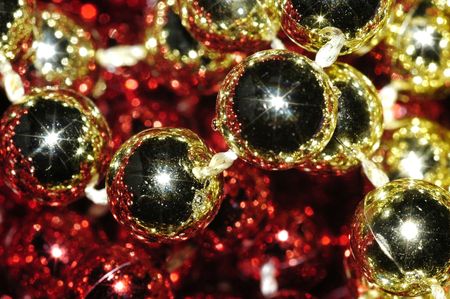 Christmas bauble decorationsの写真素材