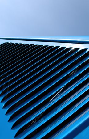 hood vent abstract on hot rodの写真素材