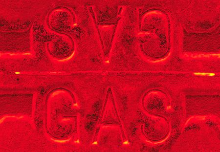 gas text abstract in redの写真素材