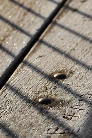 frosty park bench close-upの写真素材