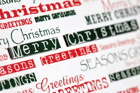 christmas messages in different fonts