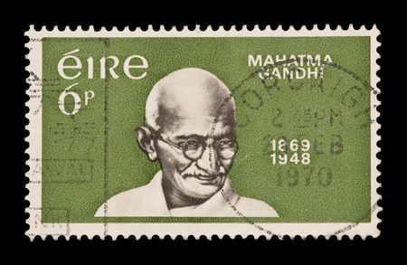 EIRE stamp celebrating the birth of Gandhiのeditorial素材