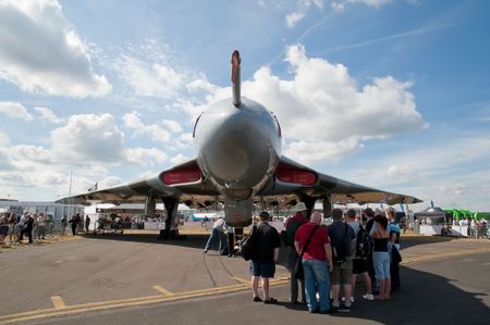 FARNBOROUGH INTERNATIONAL AIRSHOW, UK - JULY 24, 2010: Guided tours of the world's last surviving...