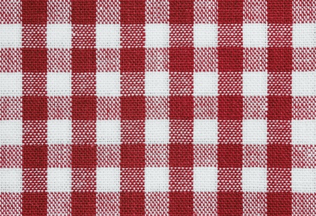 background of red and white check tablecloth fabric